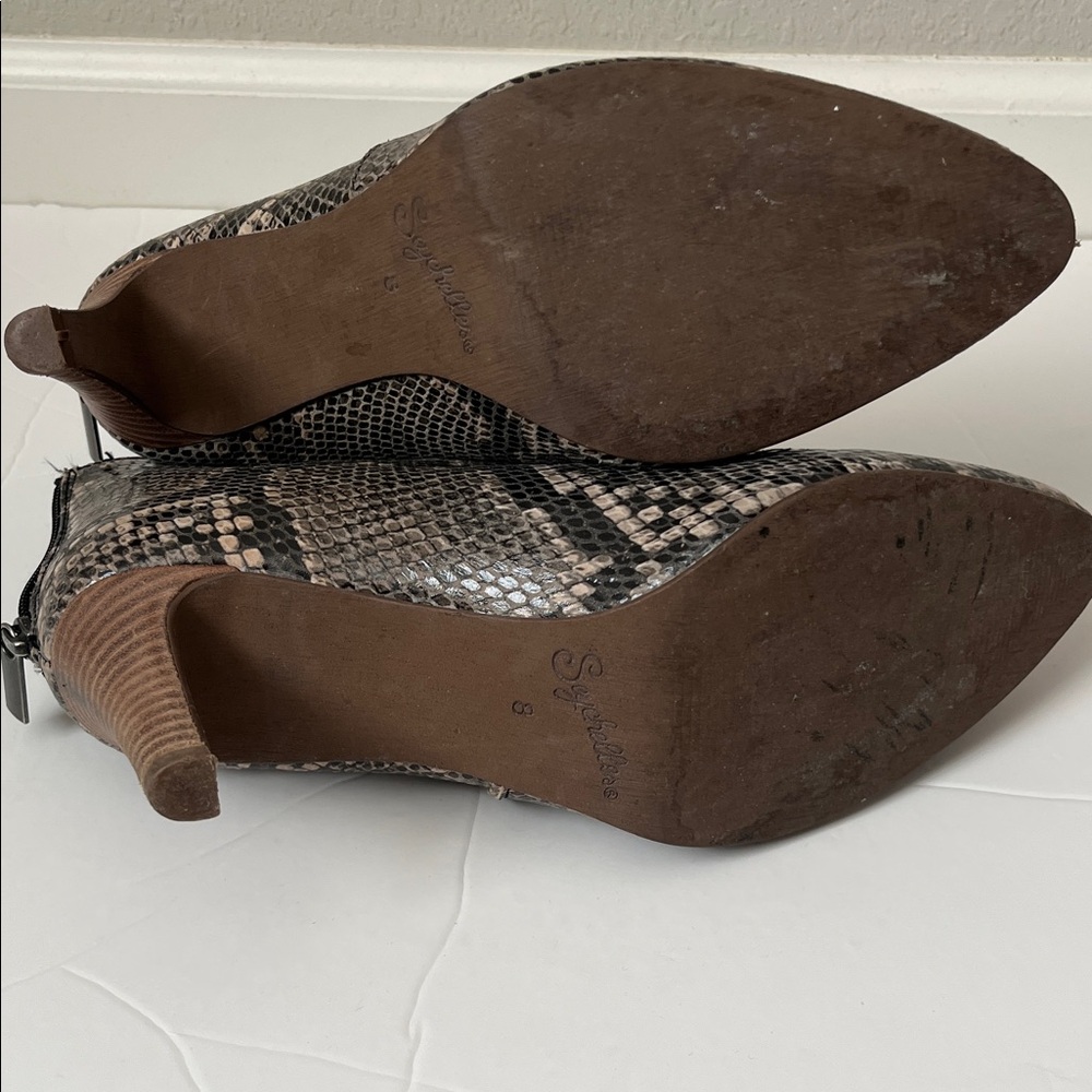 Seychelles Lasting Impression Python Booties - image 6